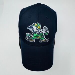 Notre Dame Fighting Irish Captivating Headgear Navy Blue Hook and Loop‎ Hat Cap